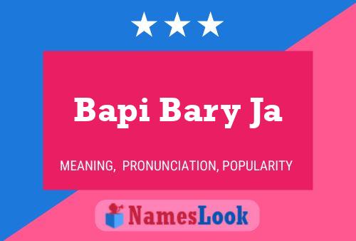 ملصق اسم Bapi Bary Ja