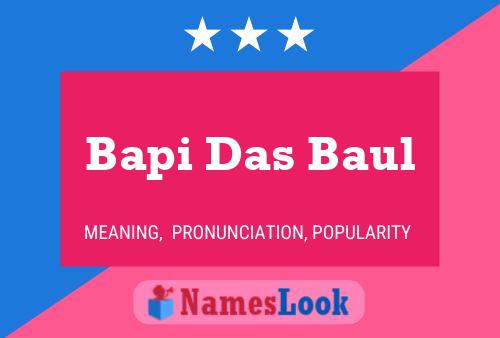 ملصق اسم Bapi Das Baul