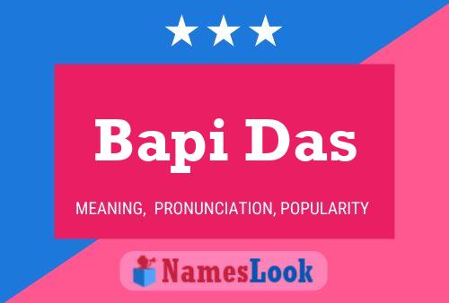 ملصق اسم Bapi Das