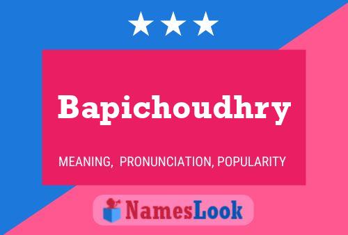 ملصق اسم Bapichoudhry