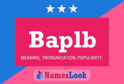 ملصق اسم Baplb