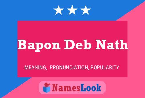 ملصق اسم Bapon Deb Nath