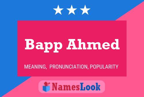 ملصق اسم Bapp Ahmed