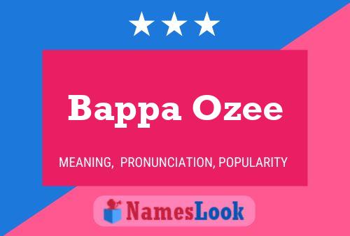 ملصق اسم Bappa Ozee