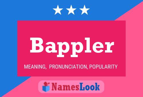 ملصق اسم Bappler