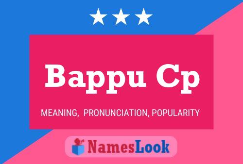 ملصق اسم Bappu Cp