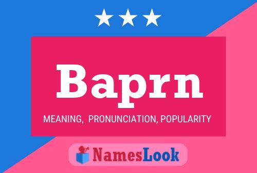 ملصق اسم Baprn