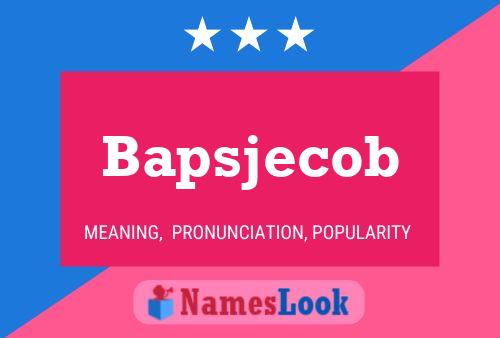 ملصق اسم Bapsjecob