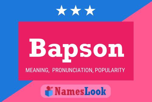 ملصق اسم Bapson