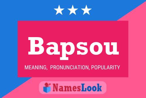 ملصق اسم Bapsou