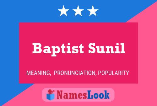 ملصق اسم Baptist Sunil