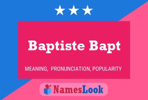 ملصق اسم Baptiste Bapt