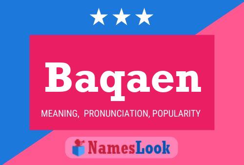 ملصق اسم Baqaen