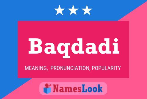 ملصق اسم Baqdadi