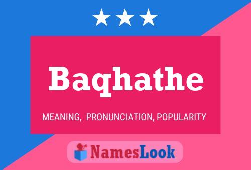 ملصق اسم Baqhathe