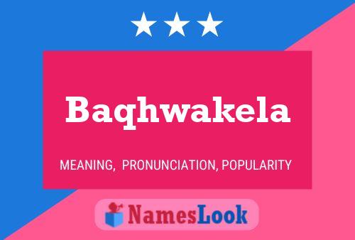 ملصق اسم Baqhwakela