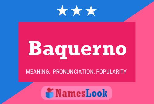 ملصق اسم Baquerno