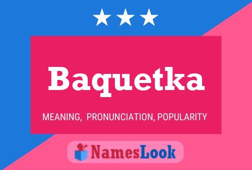 ملصق اسم Baquetka