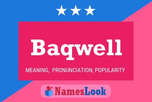 ملصق اسم Baqwell