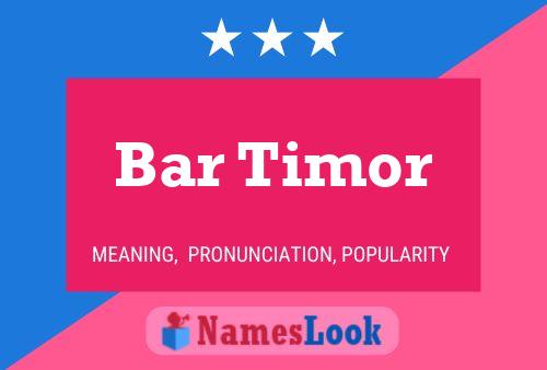 ملصق اسم Bar Timor