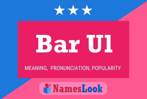 ملصق اسم Bar Ul