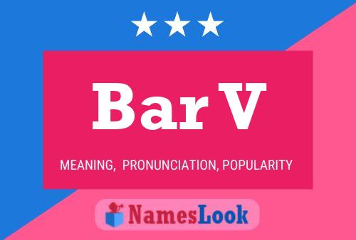 ملصق اسم Bar V