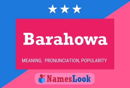 ملصق اسم Barahowa