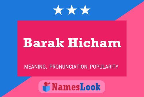 ملصق اسم Barak Hicham