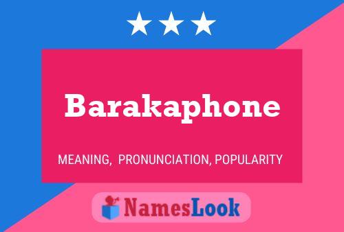 ملصق اسم Barakaphone