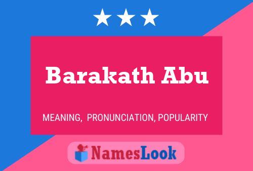 ملصق اسم Barakath Abu