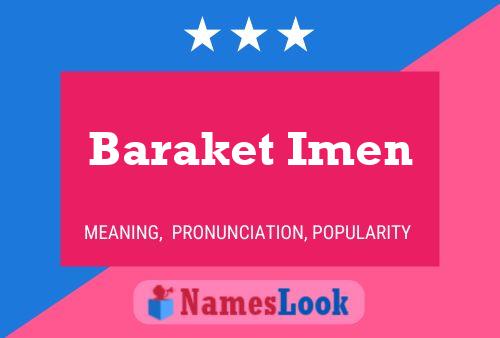 ملصق اسم Baraket Imen