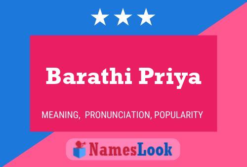 ملصق اسم Barathi Priya