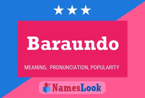 ملصق اسم Baraundo