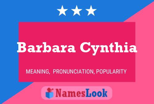 ملصق اسم Barbara Cynthia