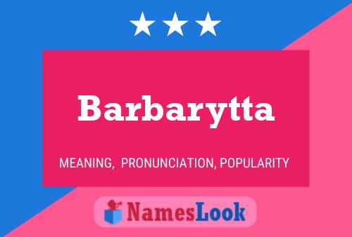 ملصق اسم Barbarytta