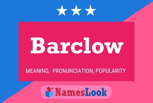 ملصق اسم Barclow