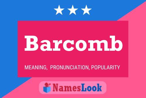 ملصق اسم Barcomb