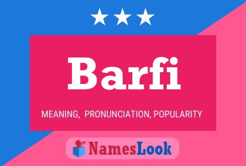 ملصق اسم Barfi