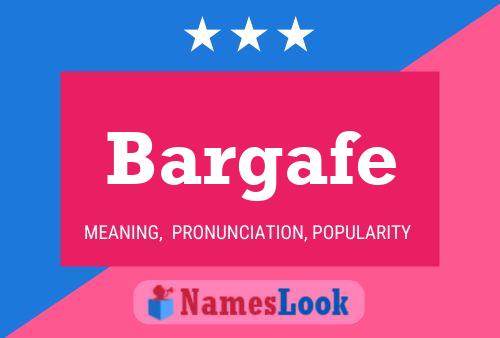 ملصق اسم Bargafe