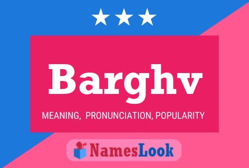 ملصق اسم Barghv