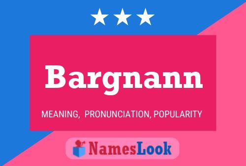 ملصق اسم Bargnann