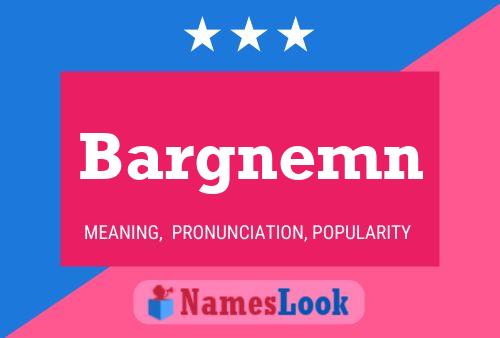 ملصق اسم Bargnemn