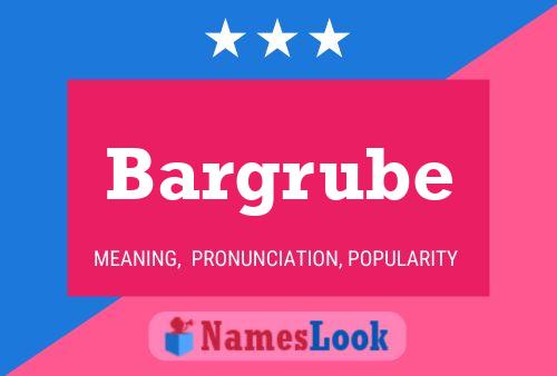 ملصق اسم Bargrube