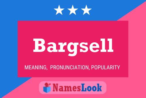 ملصق اسم Bargsell