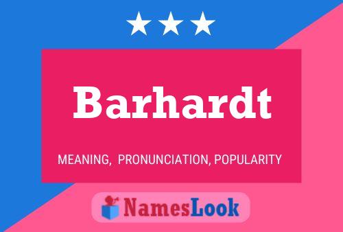 ملصق اسم Barhardt