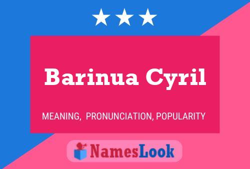 ملصق اسم Barinua Cyril