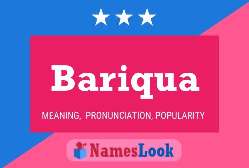 ملصق اسم Bariqua