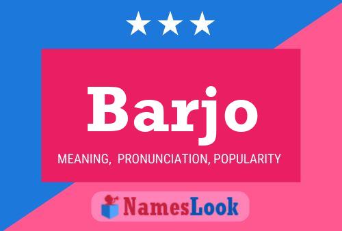 ملصق اسم Barjo