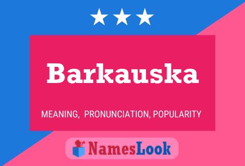 ملصق اسم Barkauska