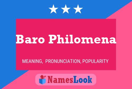 ملصق اسم Baro Philomena